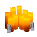 Home decoration flameless moving wick LED candle